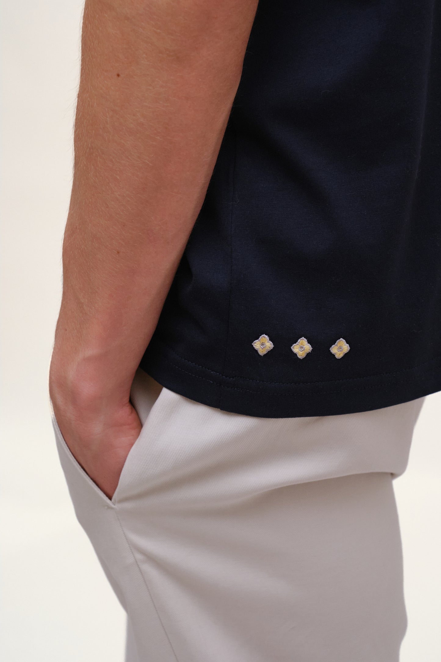 Navy organic cotton t-shirt