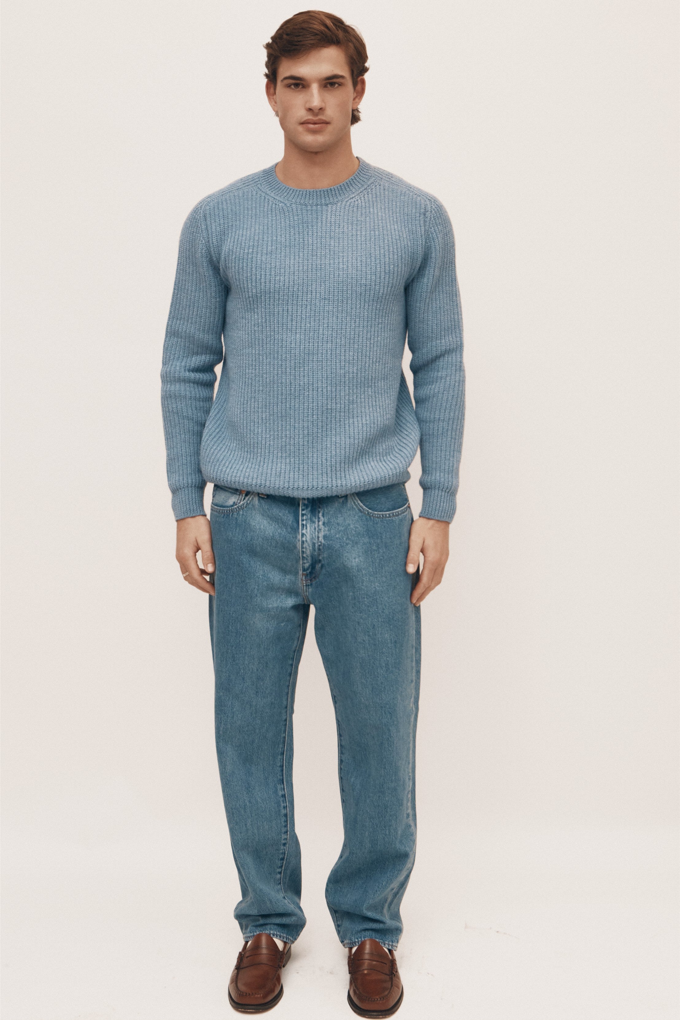 Soft Blue Extra Fine Merino Sweater