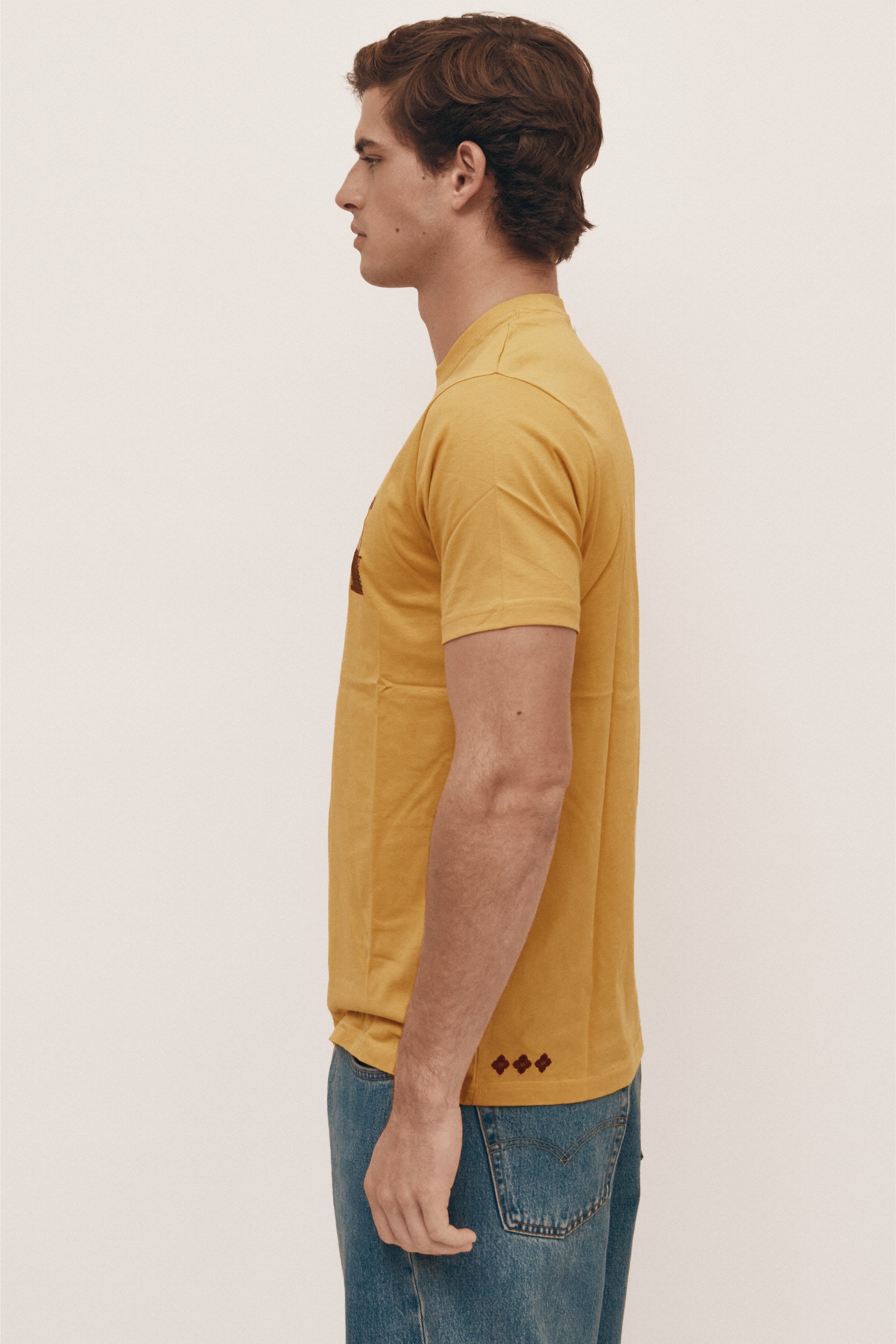 Mustard organic cotton t-shirt