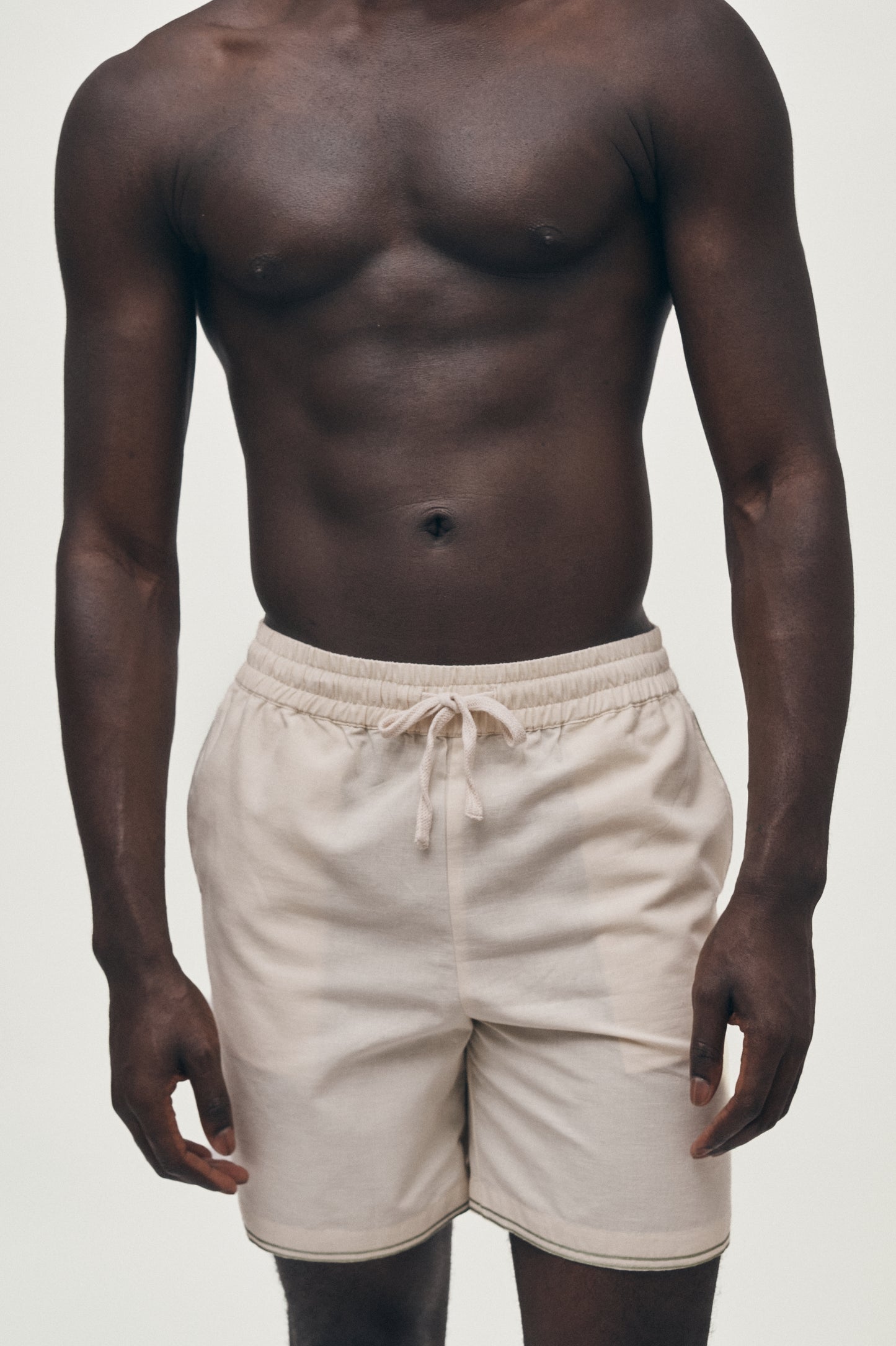 Signature hand-embroidered shorts