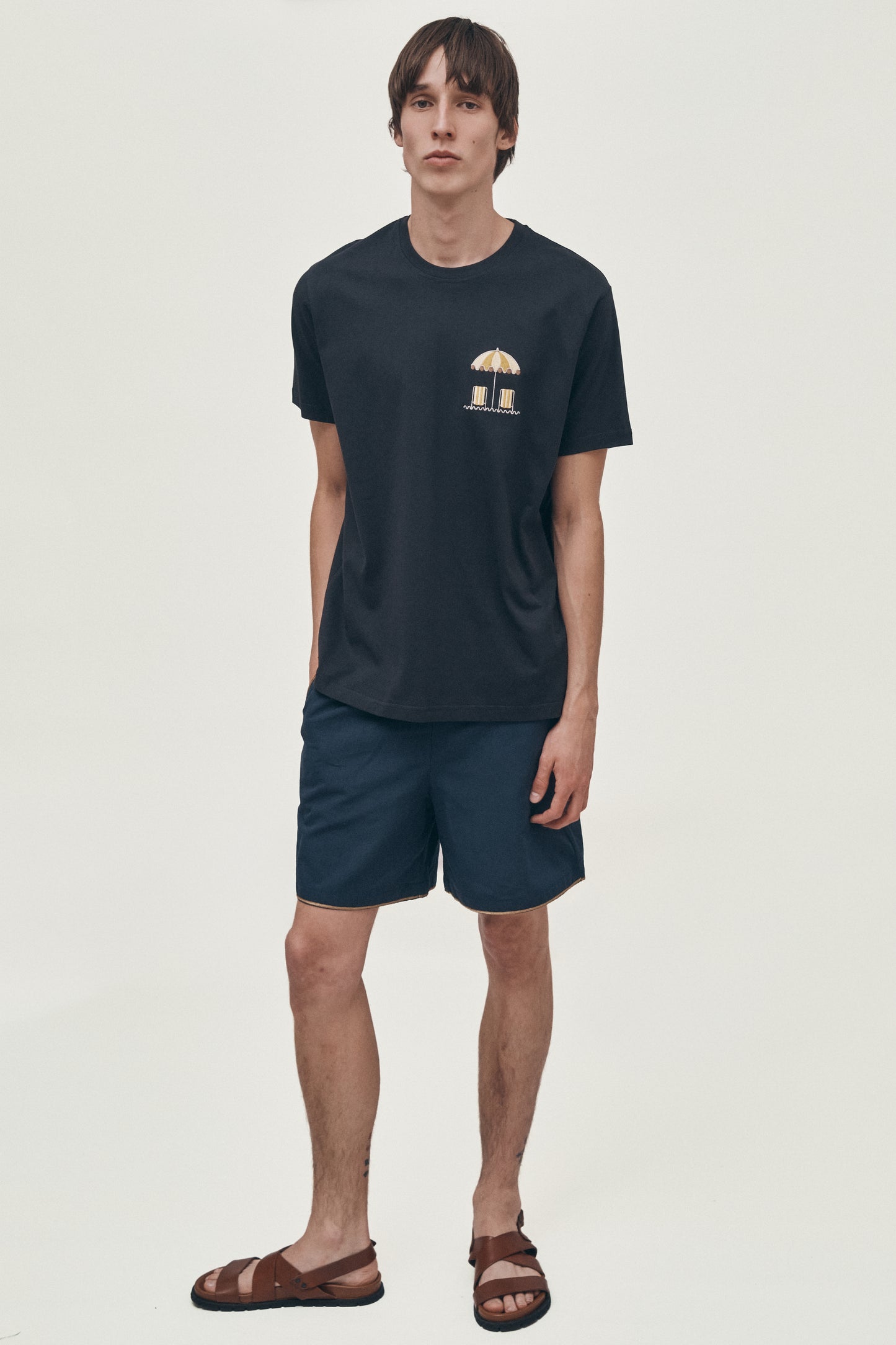Navy organic cotton t-shirt