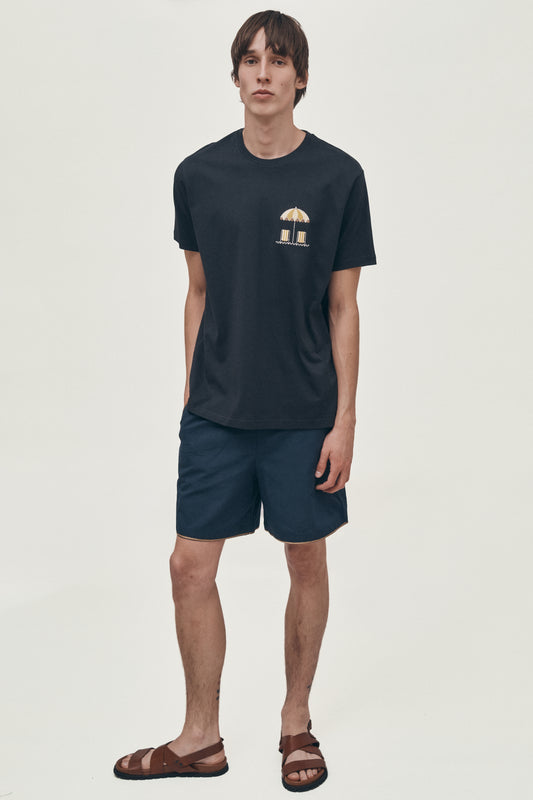 Navy organic cotton t-shirt
