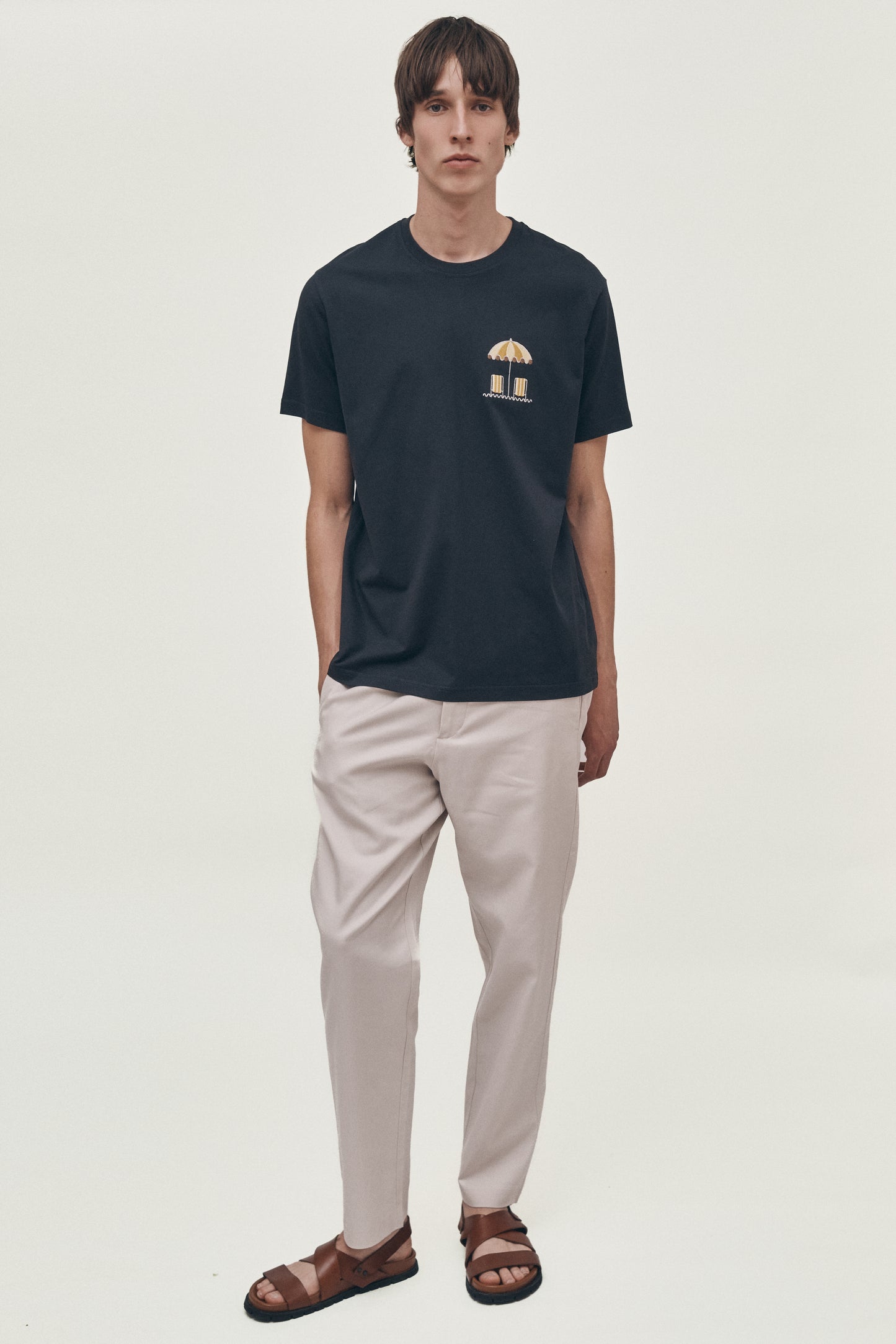 Navy organic cotton t-shirt