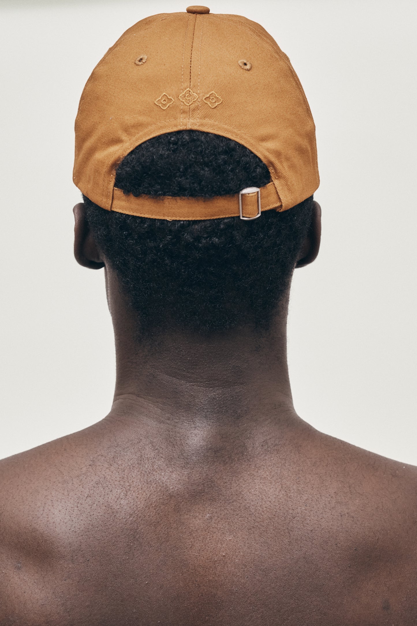 Burnt caramel unstructured hat