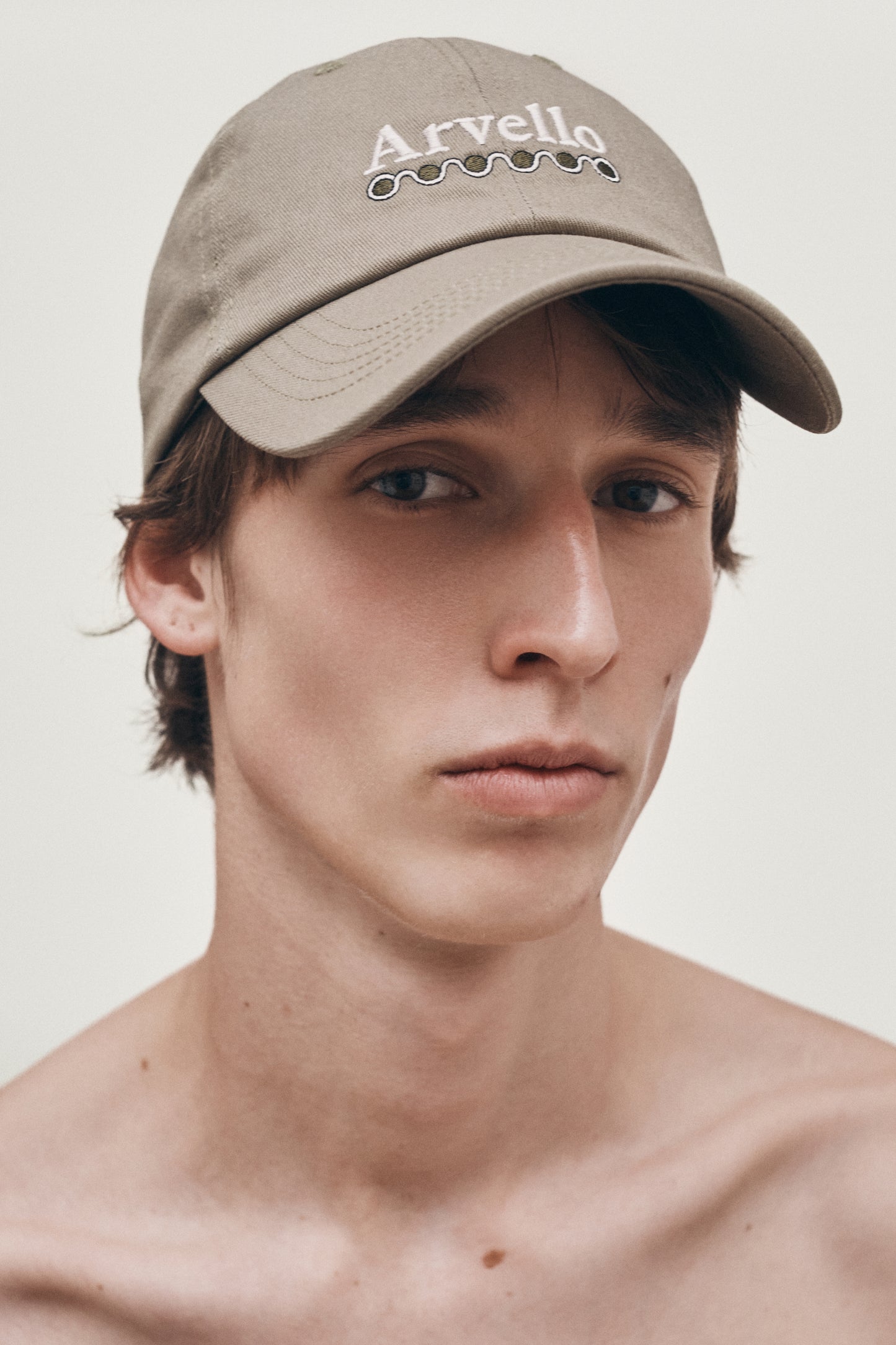 Green logo unstructured hat