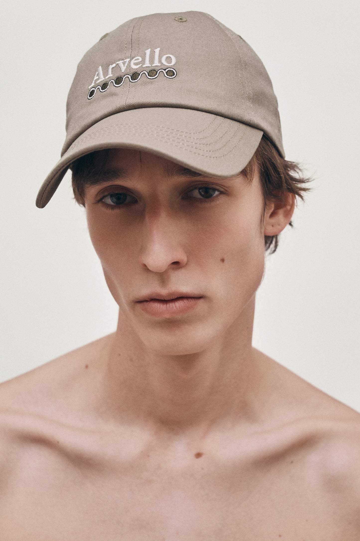 Green logo unstructured hat