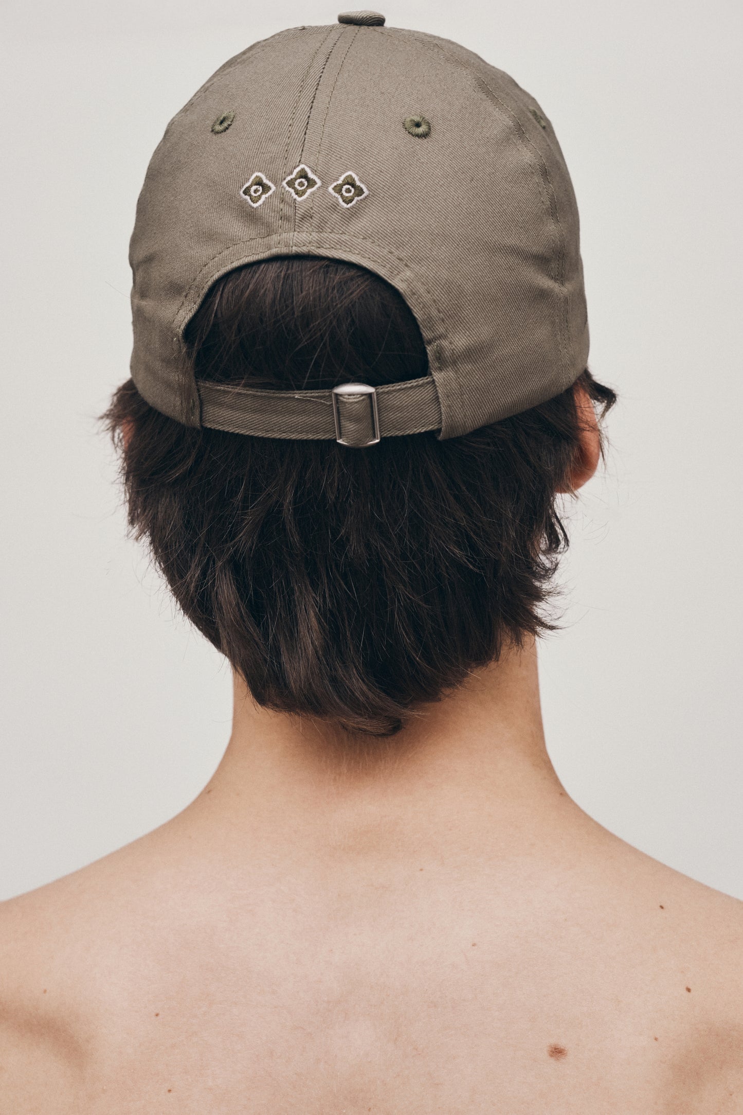 Green logo unstructured hat