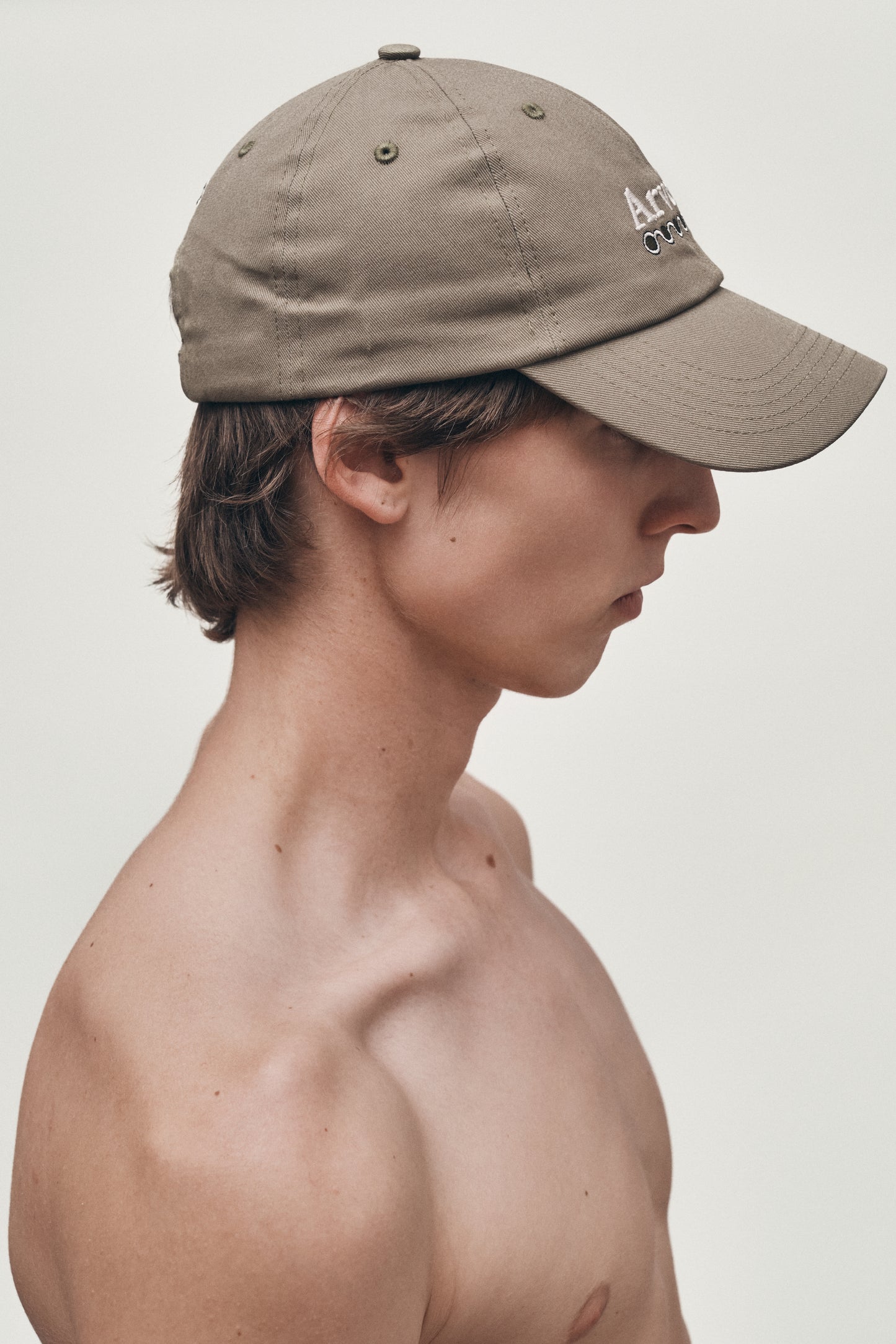 Green logo unstructured hat