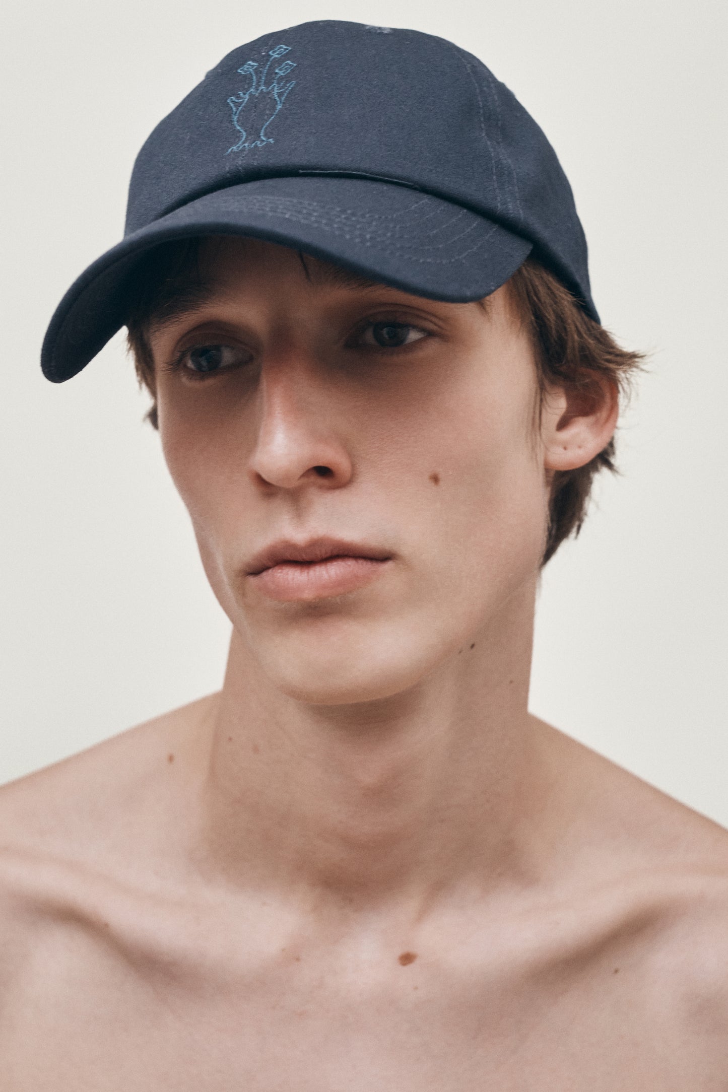 Ornate vase unstructured hat