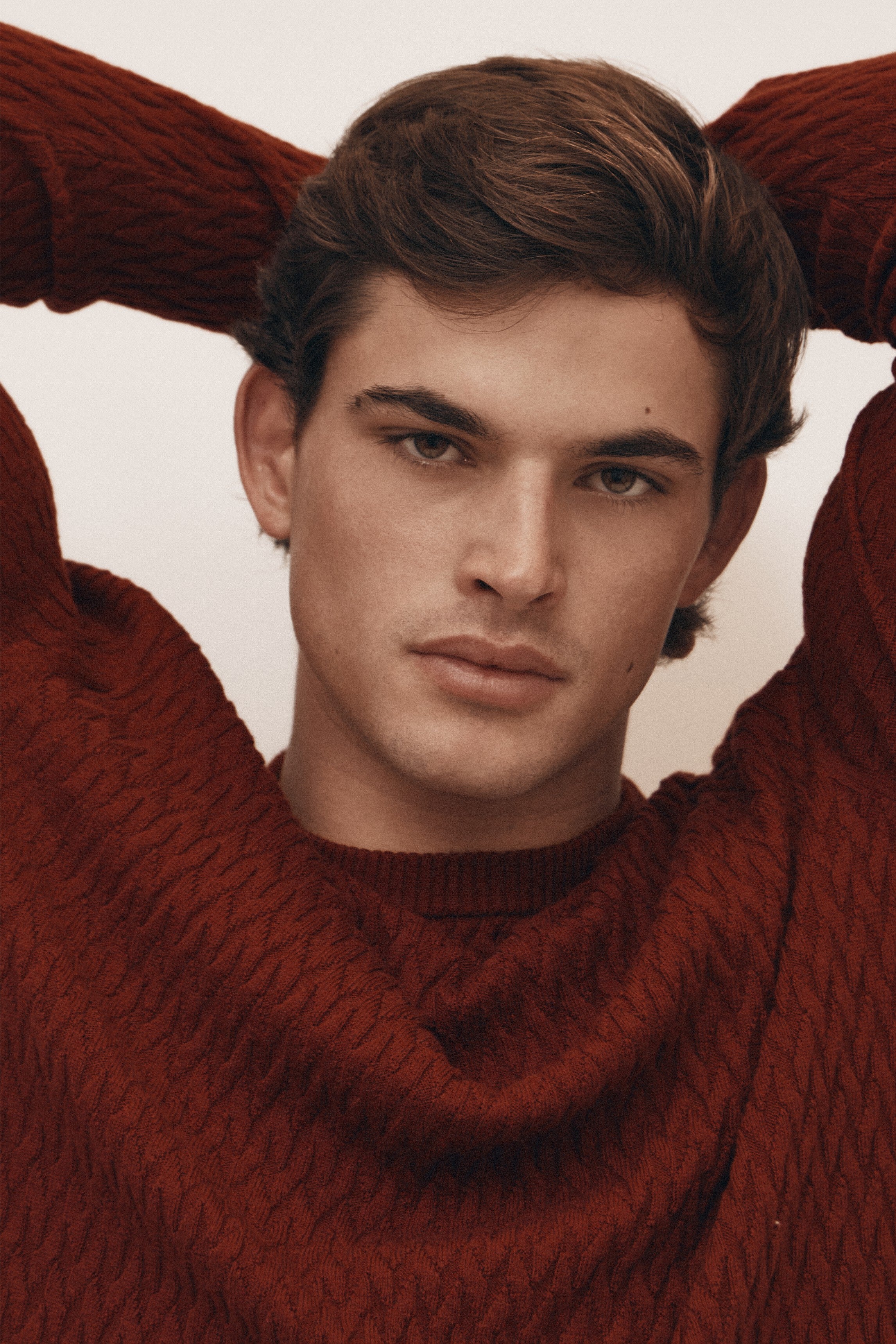 Burgundy Cotton Cashmere Sweater