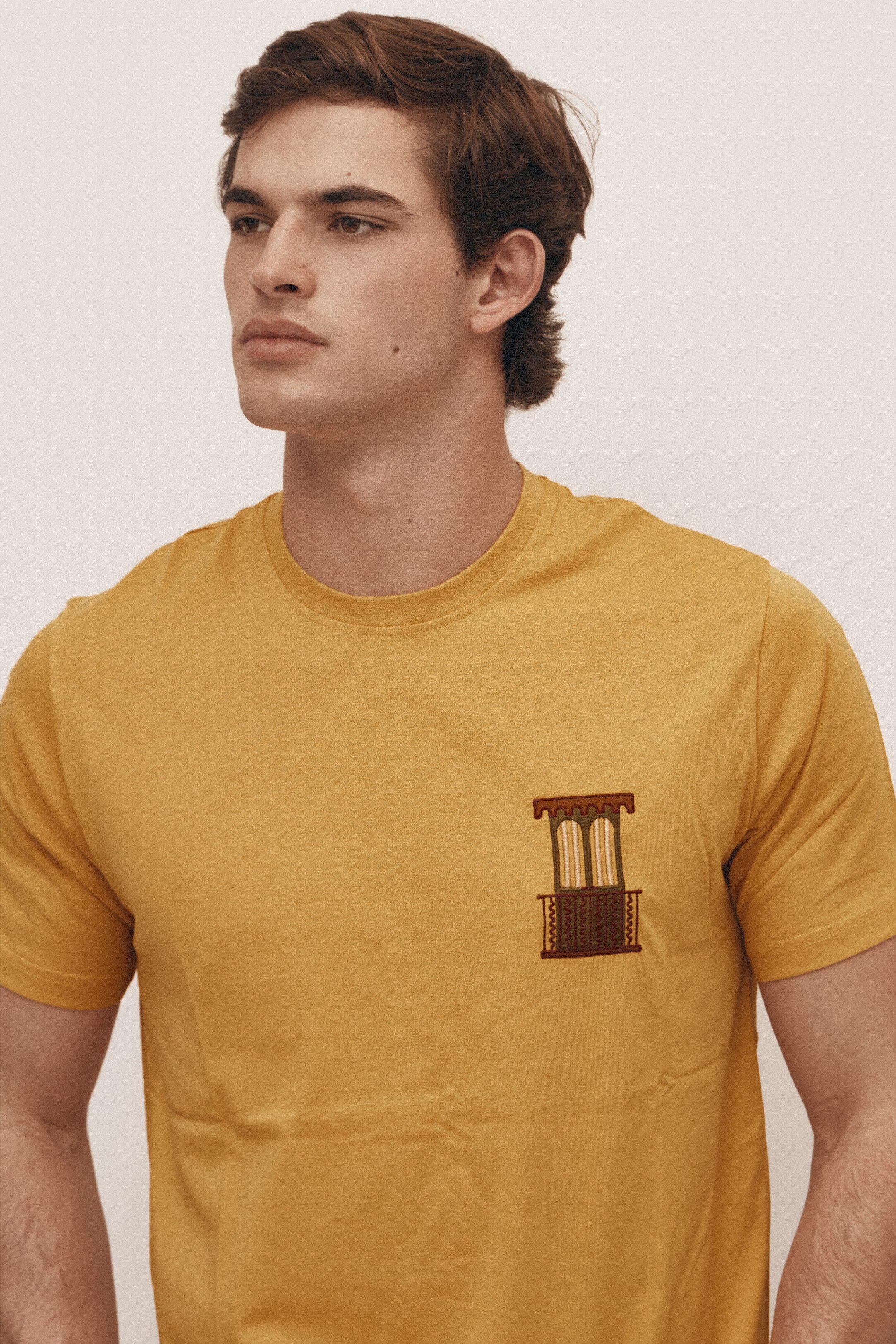 Mustard organic cotton t-shirt