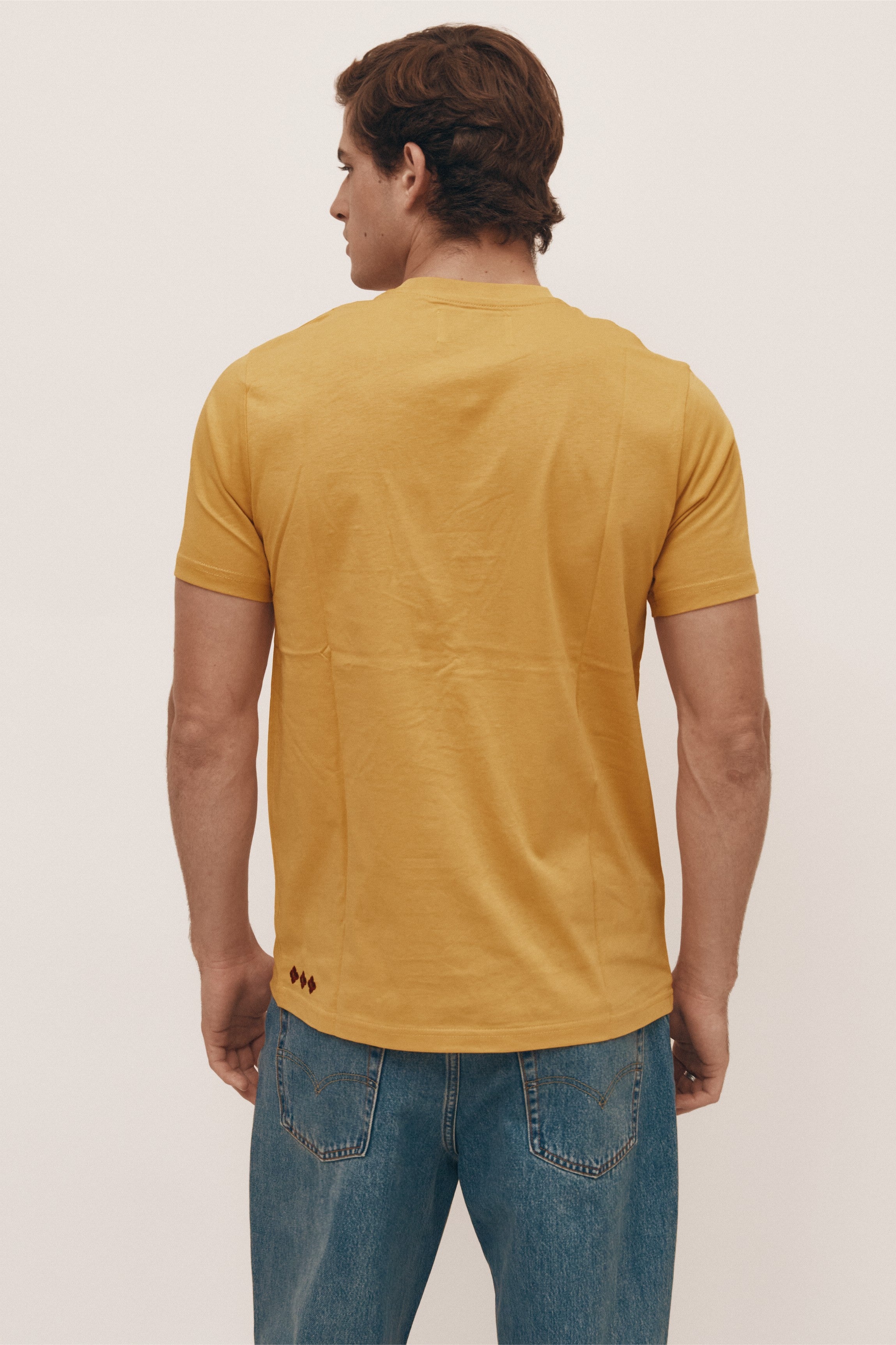 Mustard organic cotton t-shirt